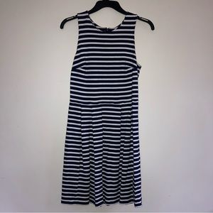 Loft tank dress. Navy blue and white striped. Size 2.